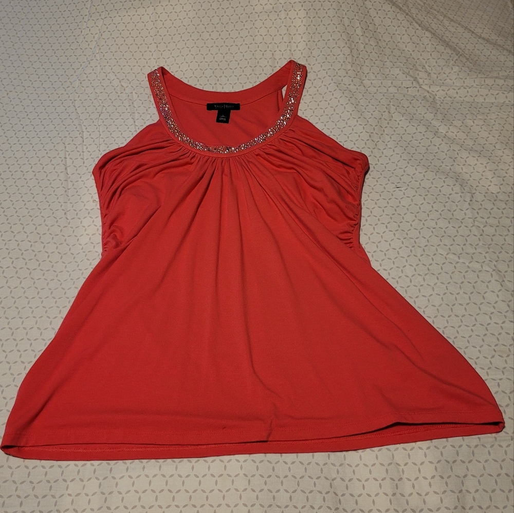 White House Black Market pink halter top size large